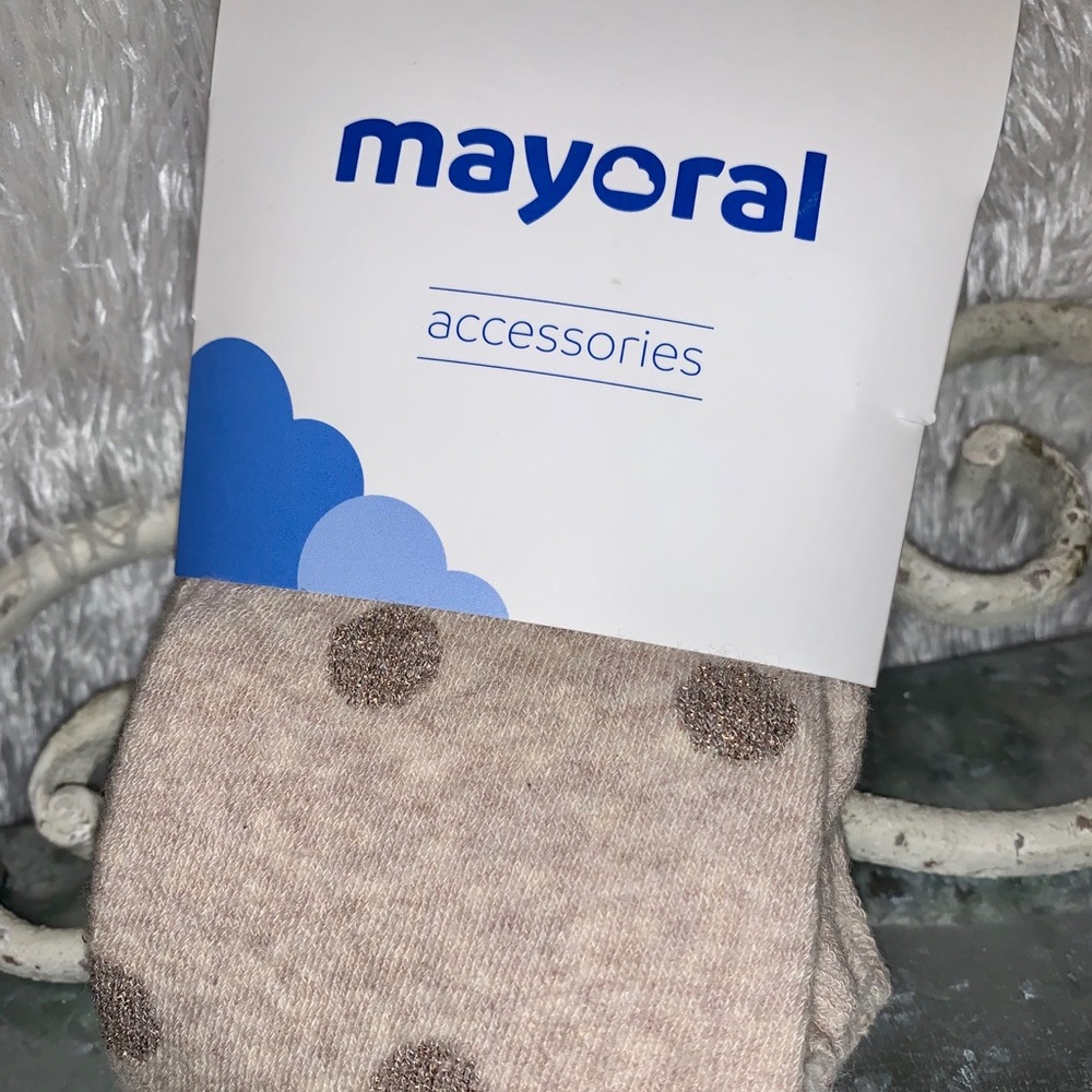 NWT MAYORAL GIRLS POLKA DOT TIGHTS
